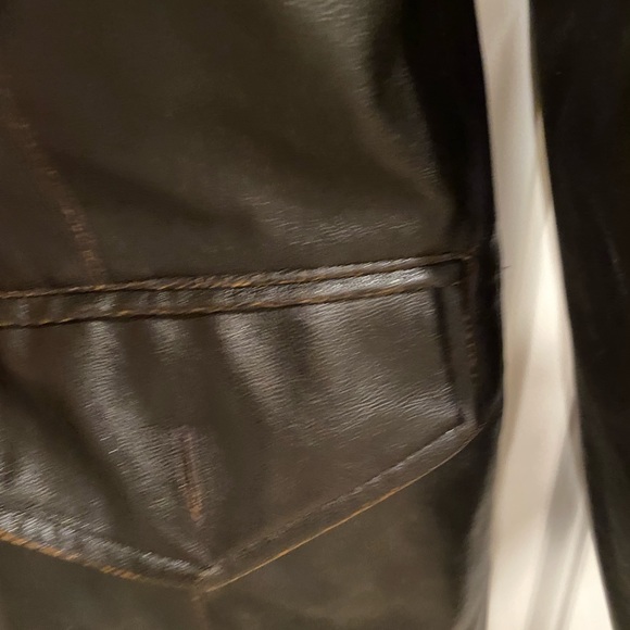 RVT Stressed Black Faux Leather Jacket - Picture 6 of 11